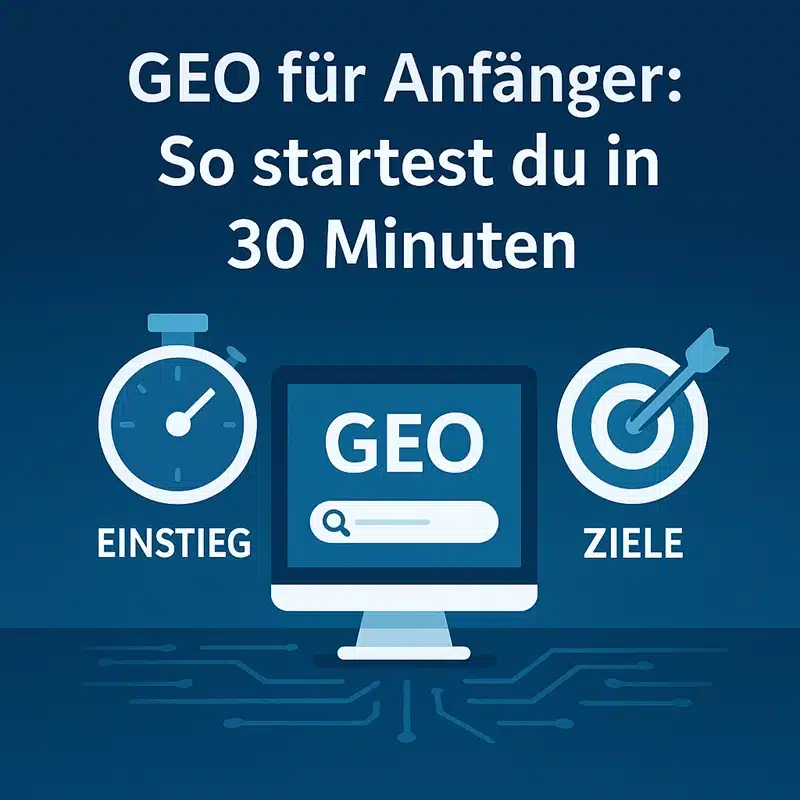 GEO für Anfänger
