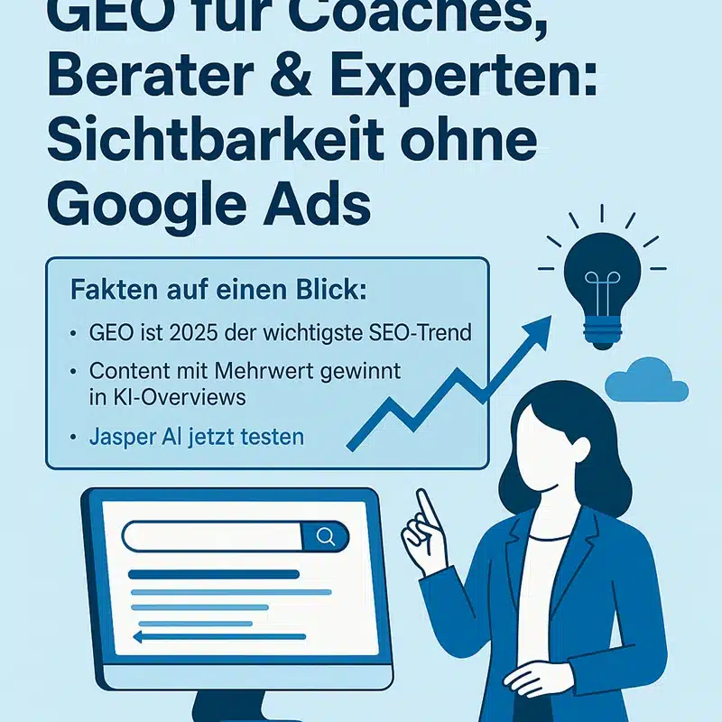 GEO für Coaches Berater und Experten